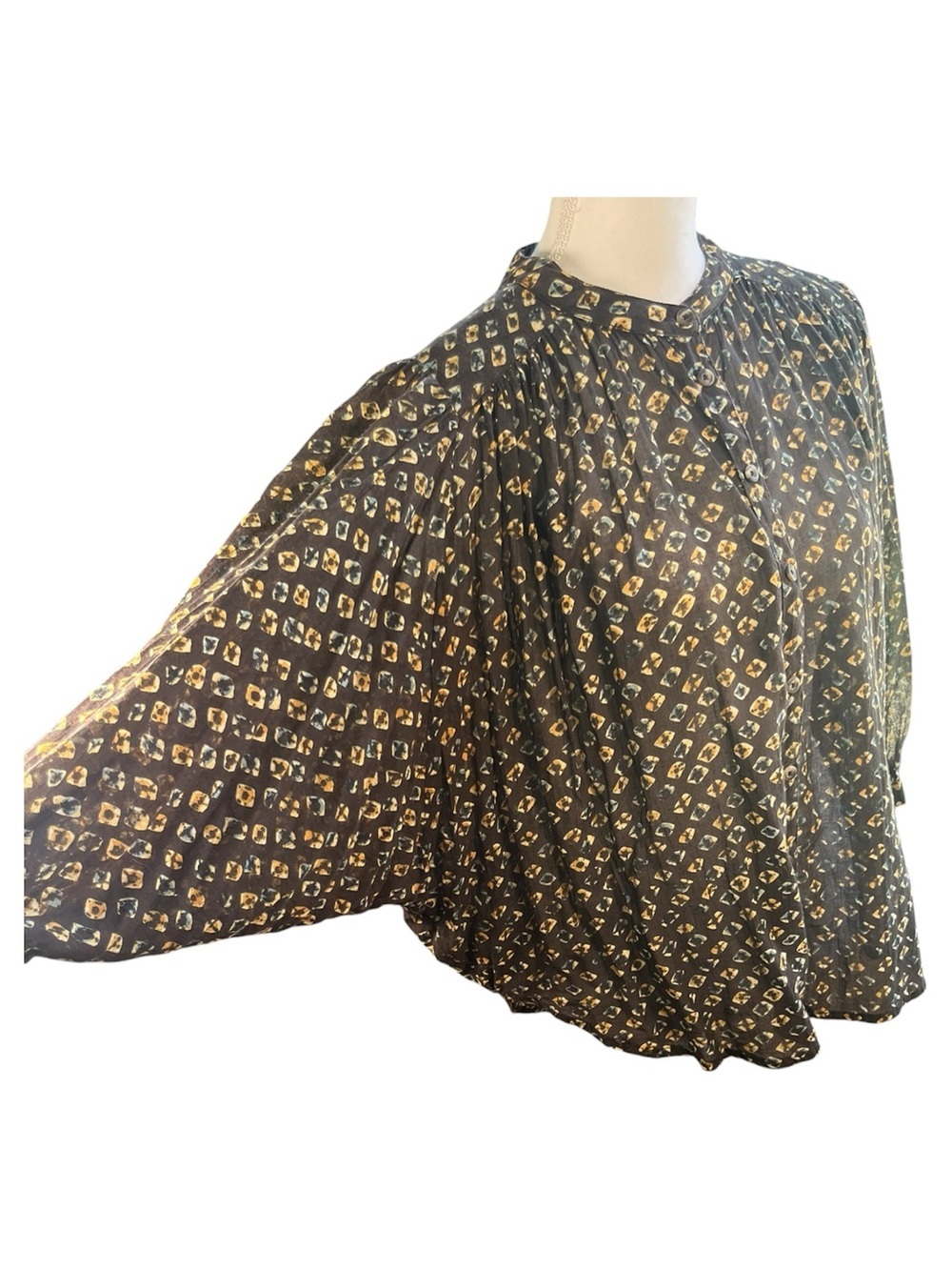 Anthropologie Pamela Brown Motif Printed Blouse View 3